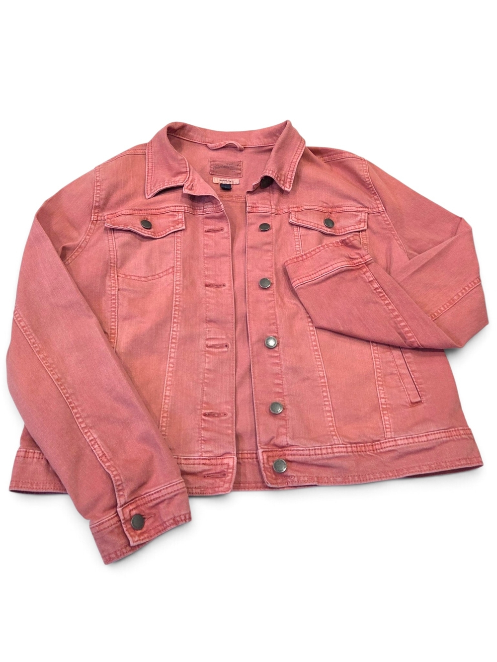 Universal Thread Freeborn Denim Jacket Pink Rose XL Stretch Jean Jacket Like New